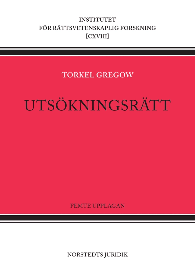 Utsökningsrätt; Torkel Gregow; 2020