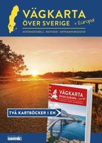 Vägkarta över Sverige och Europa; Norstedt; 2020