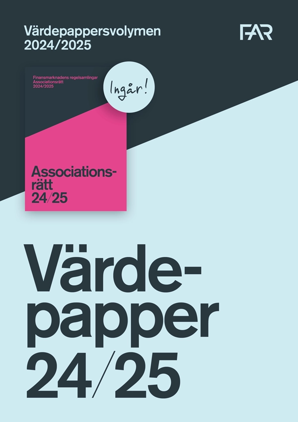 Värdepappersvolymen 2024/2025; FAR, Föreningen Auktoriserade revisorer, FAR SRS, FAR akademi; 2024