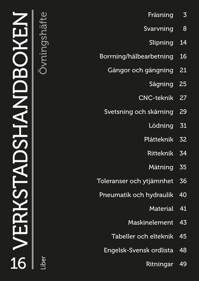 Verkstadshandboken Övningshäfte; Nils-Olof Eriksson, Bo Karlsson; 2024