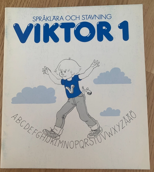 Viktor : språklära och stavning; Birgitta Emanuelsson, Annika Wide; 1983
