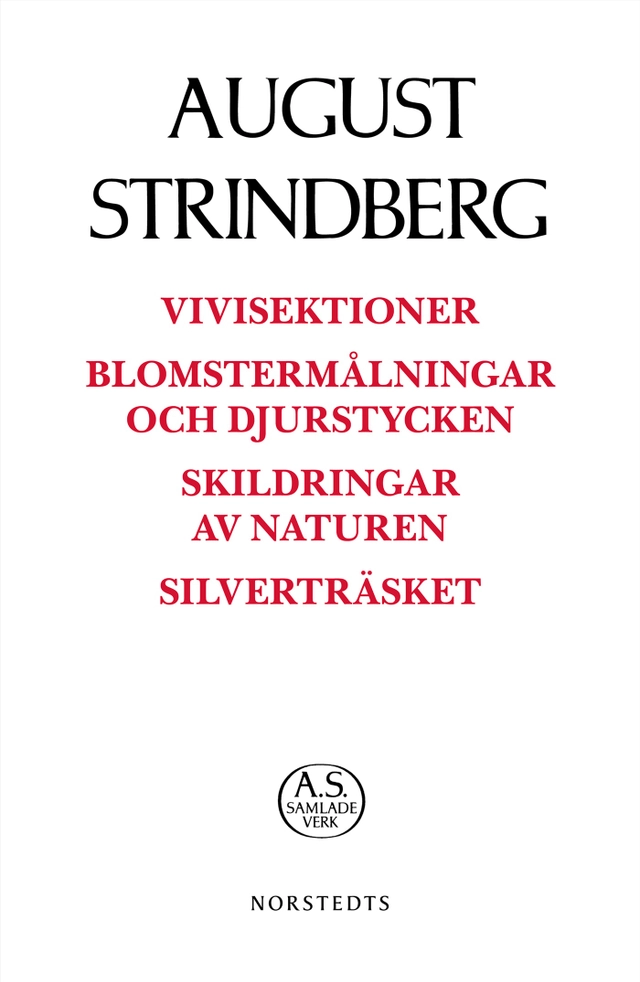 Vivisektioner ; Blomstermålningar och djurstycken ; Skildringar av naturen ; Silverträsket; August Strindberg; 2019