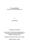 Vuxnas lekvärld : en studie om vuxnas erfarenheter av lek; Anette Sandberg; 2002