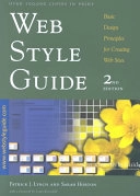Web style guide : basic design principles for creating web sites; Patrick J. Lynch; 2001
