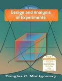 WIE Design and Analysis of Experiments, 6th Edition, International Edition; Douglas C. Montgomery; 2004