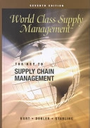 World class supply management; David Burt, Donald Dobler, Stephen Starling; 2024