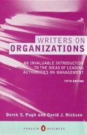 Writers on organizations; Derek S. Pugh; 1996