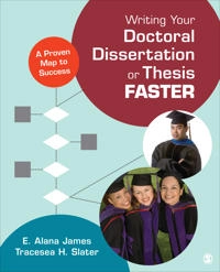 Writing your doctoral dissertation or thesis faster : a proven map to success;  E. Alana James; 2014