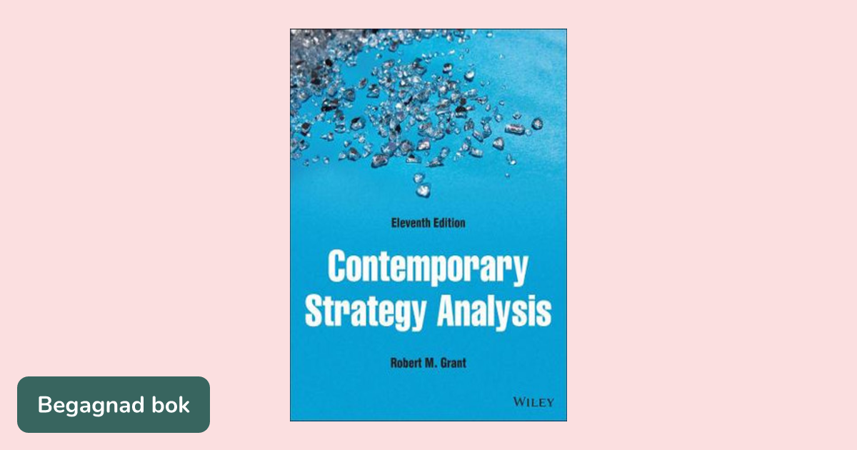 Contemporary Strategy Analysis 第11版 Amazon.com: Contemporary Strategy Analysis: 9780470747100