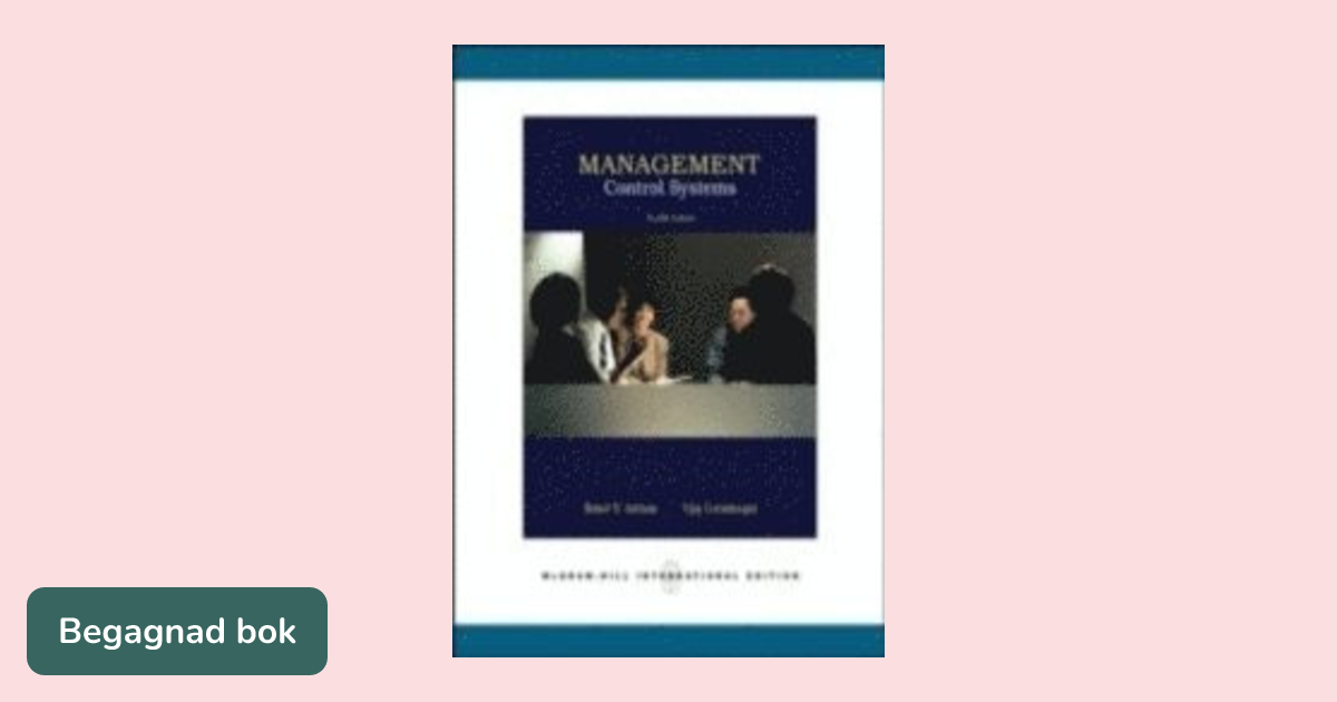 Management control systems - ISBN 9780071254106 | Studentapan