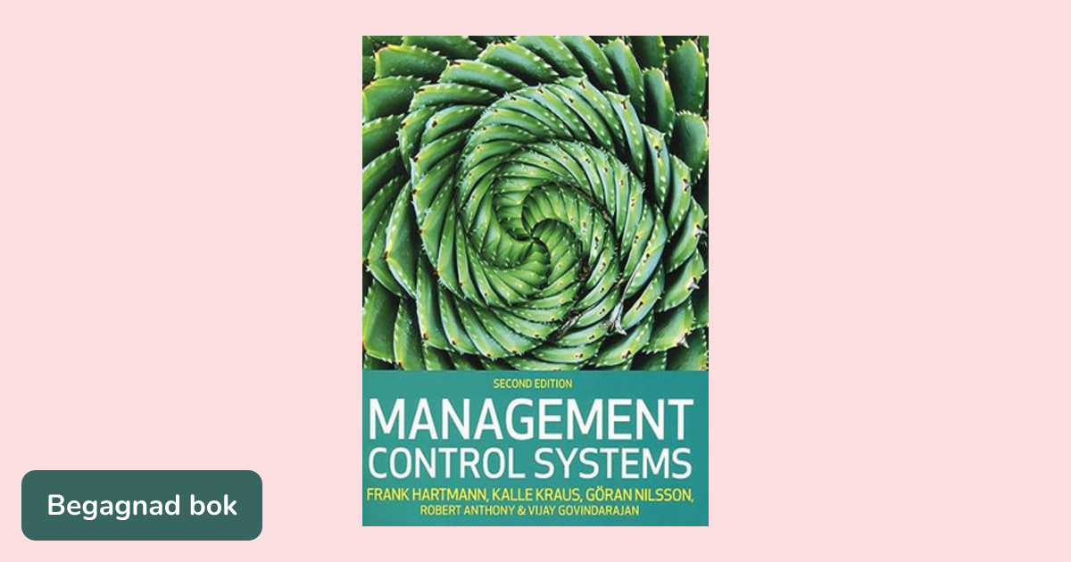 Management Control Systems - ISBN 9781526848314 | Studentapan