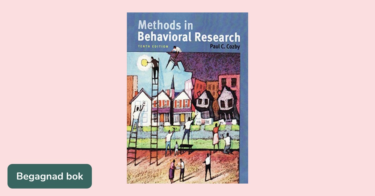 Methods in behavioral research - ISBN 9780073370224 | Studentapan